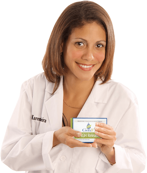 Expert holding the product packshot